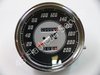 speedometer, black/silver KMH. airplane needle, 2:1, 47 up