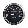 Speedometer White on Black, 1972-84, 2:1 KMH